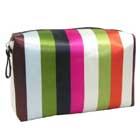 Stripe Patterned Cosmetic Bag